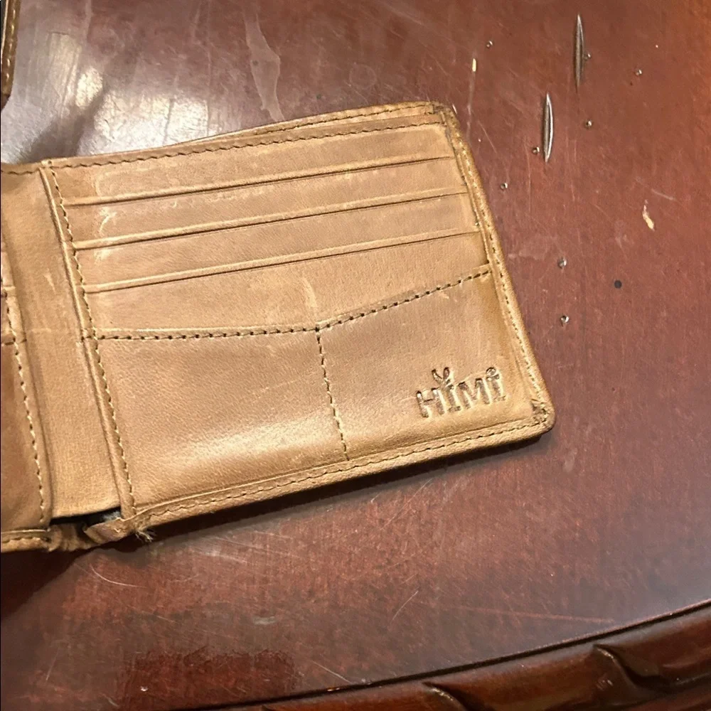HIMI Classic Brown Leather Wallet